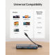 USB-C хаб Anker PowerExpand 8-in-1 з HDMI 4K, LAN, PD 100W та USB 10Gbps (Чорний)
