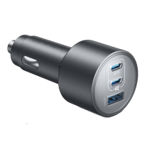 Автомобільний зарядний пристрій Anker PowerDrive Elite 3-Port USB-C Fast Charger 167.5W Black