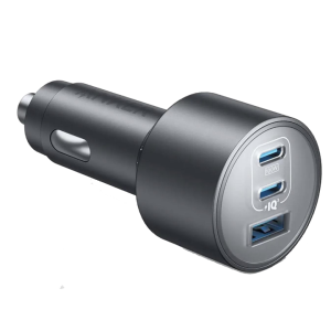 Автомобільний зарядний пристрій Anker PowerDrive Elite 3-Port USB-C Fast Charger 167.5W Black