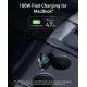 Автомобільний зарядний пристрій Anker PowerDrive Elite 3-Port USB-C Fast Charger 167.5W Black