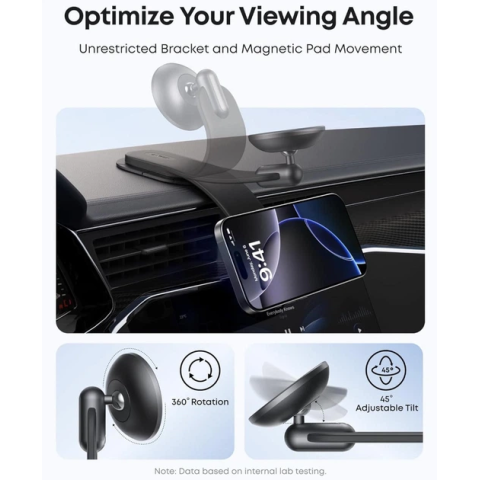 Магнітний автотримач Anker Nano FlexMag 360° Magnetic Car Mount for iPhone (Black)