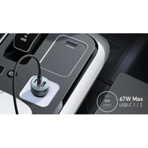 Автомобільний зарядний пристрій Anker PowerDrive 325 67W (Black)