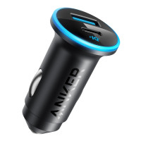 Автомобільний зарядний пристрій Anker 323 PowerDrive 52.5W, 1×USB-C + 1×USB-A, PIQ 3.0 (Black)