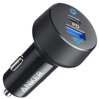 Автомобільний зарядний пристрій Anker 323 PowerDrive 52.5W, 1×USB-C + 1×USB-A, PIQ 3.0 (Black)