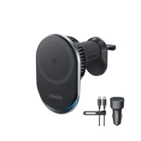 Магнітний автотримач із бездротовою зарядкою Anker Prime MagGo AirCool Qi2 25W Wireless Car Charger