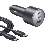 Зарядний пристрій Anker USB-C Fast Car 3-Port Charger 167.5W з кабелем Type-C
