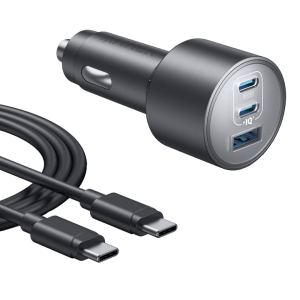 Зарядний пристрій Anker USB-C Fast Car 3-Port Charger 167.5W з кабелем Type-C