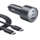 Зарядний пристрій Anker USB-C Fast Car 3-Port Charger 167.5W з кабелем Type-C