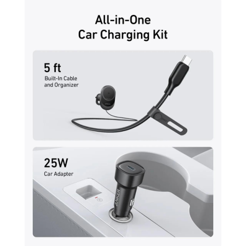 Магнітний автотримач із бездротовою зарядкою Anker MagSafe Wireless Car Charger MagGo 15W Qi2 Charger, 360° Adjustable