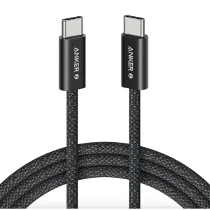Кабель Anker Zolo 240W USB-C to USB-C Cable 1.5м Black/Silver