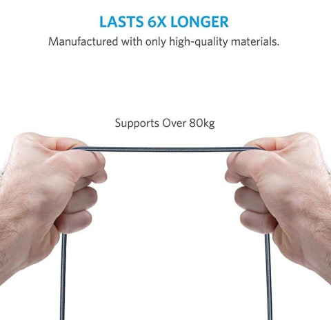 Кабель ANKER PowerLine Select+ Lightning Cable MFi 1.8m (USB-A to Lightning, Durable, Black)