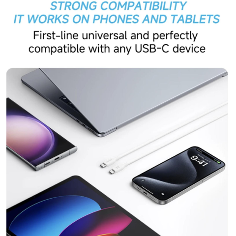 Кабель Anker 544 USB-C 240W White 1.8 м з біо-нейлоном і Power Delivery 3.1
