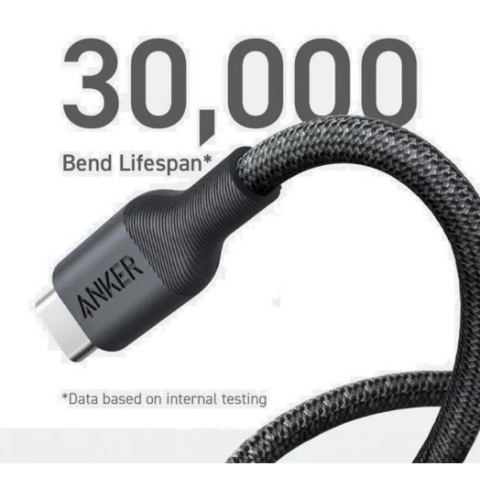 Кабель Anker 544 USB-C 240W Black з біо-нейлоном і Power Delivery 3.1
