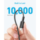 Кабель ANKER 322 USB-C to Lightning Cable MFi 1.8m Nylon (Fast Charging, PD, Black)