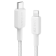 Кабель ANKER 322 USB-C to Lightning Cable MFi 0.9m / 1.8m Nylon (Fast Charging, PD, White)