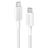 Кабель ANKER 322 USB-C to USB-C Nylon 0.9m / 1.8m (White)
