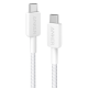 Кабель ANKER 322 USB-C to USB-C Nylon 0.9m / 1.8m (White)