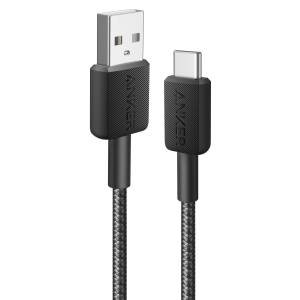 Кабель ANKER 322 USB-A to USB-C Nylon 1.8m (Black)