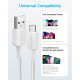 Кабель ANKER 322 USB-A to USB-C Nylon 0.9m / 1.8m (White)