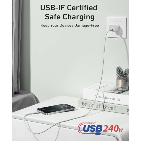 Кабель Anker Nano USB-C Cable 240W 1,8м
