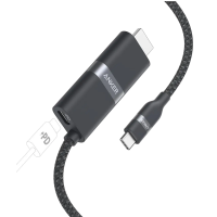 Кабель Anker Nano USB-C → HDMI 140W 4K@60Hz (0.9 м, Black)