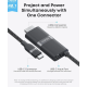Кабель Anker Nano USB-C → HDMI 140W 4K@60Hz (0.9 м, Black)