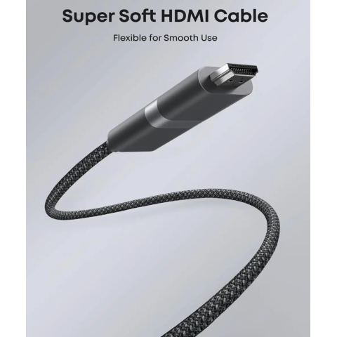 Кабель Anker Nano USB-C → HDMI 140W 4K@60Hz (0.9 м, Black)