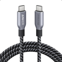Кабель Anker Prime USB-C to USB-C 240W з нейлоновим обплетенням, Black (0.9м / 1.8м)