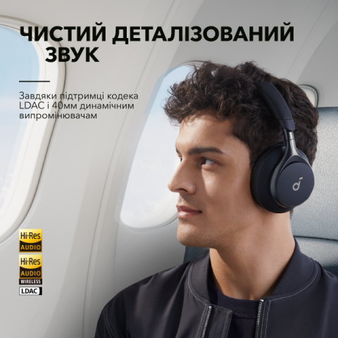 Навушники Anker Soundcore Space One ANC Wireless Headphones (LDAC, Bluetooth 5.3, 55H)