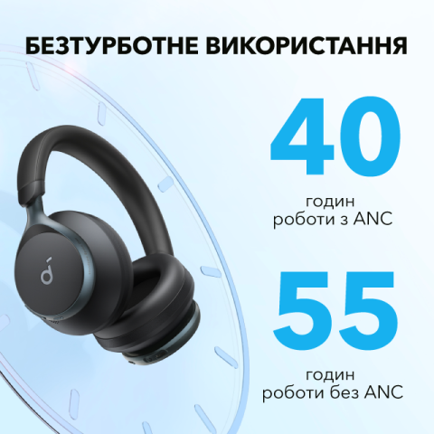 Навушники Anker Soundcore Space One ANC Wireless Headphones (LDAC, Bluetooth 5.3, 55H)
