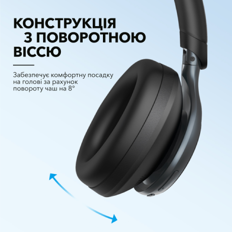Навушники Anker Soundcore Space One ANC Wireless Headphones (LDAC, Bluetooth 5.3, 55H)
