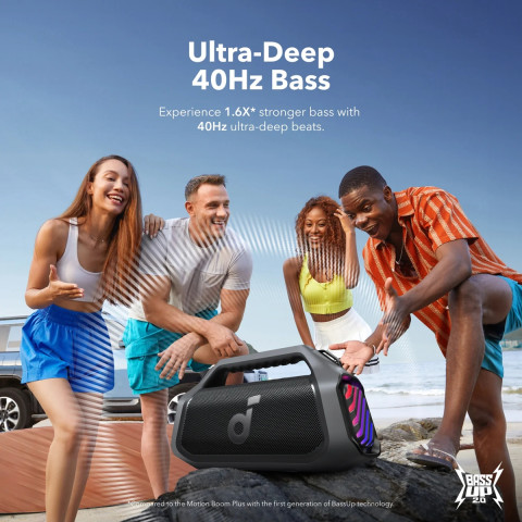 Портативна колонка ANKER Soundcore Boom 2 Plus Black 140W з BassUp 2.0 та IPX7