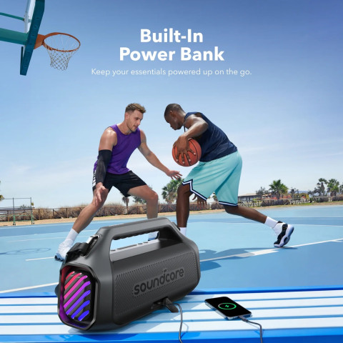 Портативна колонка ANKER Soundcore Boom 2 Plus Black 140W з BassUp 2.0 та IPX7