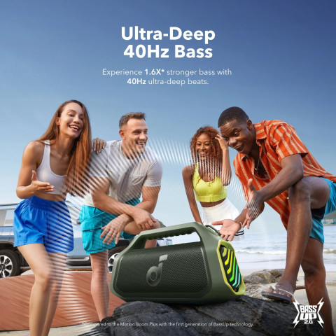 Портативна колонка ANKER Soundcore Boom 2 Plus Green 140W з BassUp 2.0 та IPX7