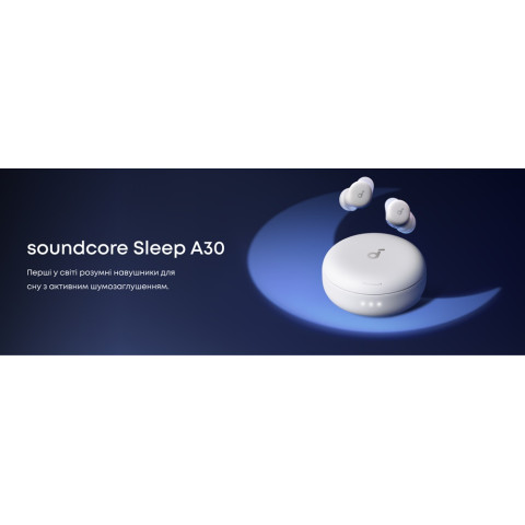 Навушники для сну ANKER Soundcore Sleep з ANC, AI-маскуванням хропіння та Brainwave Audio