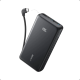 Павербанк Anker Zolo 20000mAh 22.5W з вбудованим USB-C кабелем та LED-індикатором, Black