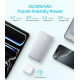 Павербанк Anker Zolo 20000mAh 22.5W з вбудованим USB-C кабелем та LED-індикатором, Black