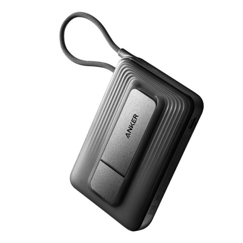 Магнітний павербанк нового покоління Anker Zolo MagSafe 10000 мА·год 45W зі вбудованим кабелем USB-C та підставкою
