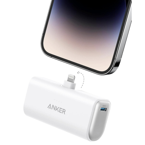 Зовнішній акумулятор Power Bank Anker Nano 5000mAh з вбудованим роз’ємом Lightning, 12W