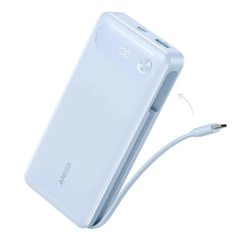 Повербанк Anker 20,000mAh з вбудованим USB-C кабелем 87W