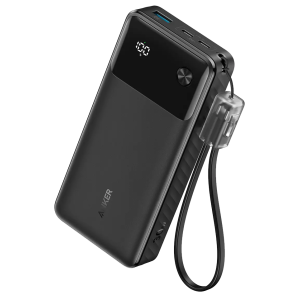 Повербанк ANKER PowerCore 20000mAh 30W PD з дисплеєм та швидкою зарядкою — Black
