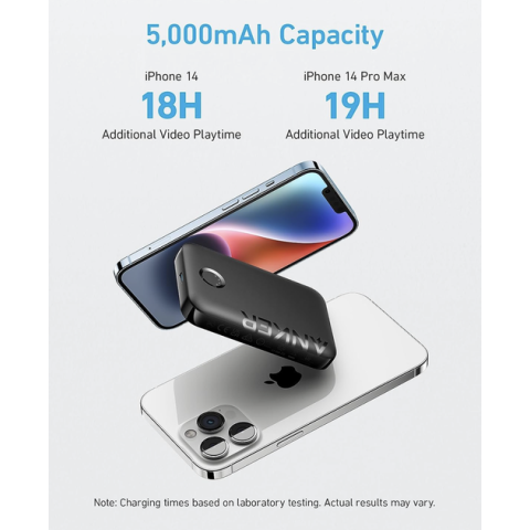 Магнітний павербанк Anker MagSafe 12 W MagGo 321 Magnetic Power Bank 5000 mAh