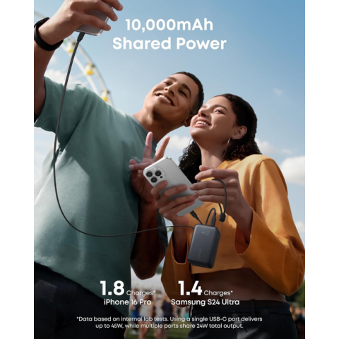 Anker Nano Power Bank 10000mAh 45W із висувним кабелем