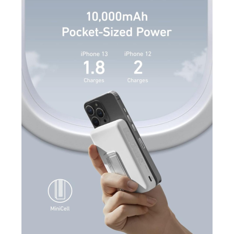 Магнітна батарея з підставкою Anker 633 MagGo 10000mAh 20W USB-C Power Delivery MagSafe