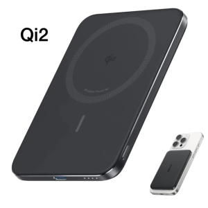 Магнітний павербанк Anker Nano Qi2 Ultra-Slim 5000mAh 15W MagSafe для iPhone 12–17 / iPhone Air
