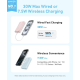 Магнітний повербанк Anker Zolo 10000 mAh (30W, MagSafe, бездротова та дротова зарядка)