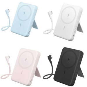 Магнітний повербанк Anker Zolo 10,000mAh з підставкою та швидкою зарядкою 30W