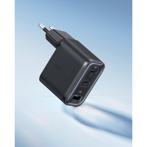 Зарядний пристрій ANKER Charger 70W (2xUSB-C PD + USB-A, Black)