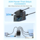 Мережевий зарядний пристрій Anker Zolo 50W 4-Port (2×USB-C + 2×USB-A) — Black