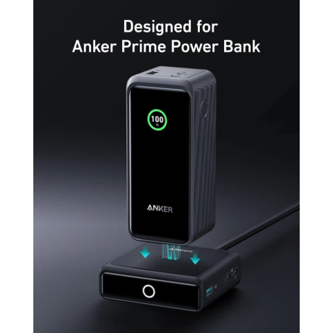 Мережевий зарядний пристрій ANKER Prime Charging Station 100W (2xUSB-C + USB-A + Pogo Pin, GaN, Black)